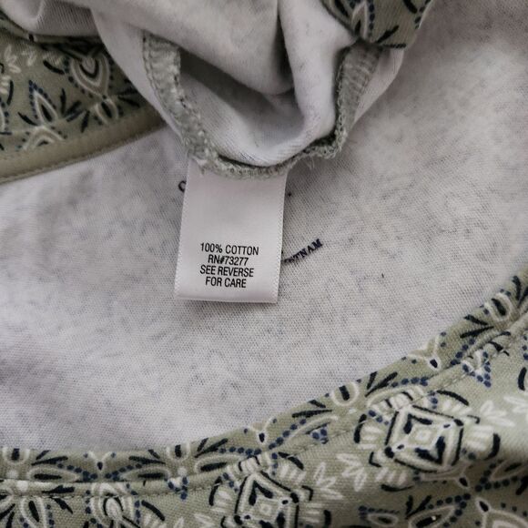 Croft And Barrow Womens Patterned Short Sleeve Tee Size XL - Picture 4 of 4